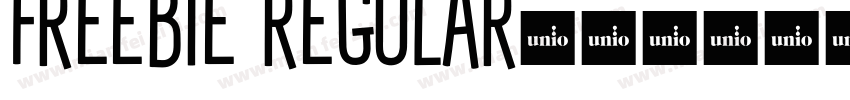 Freebie regular字体转换